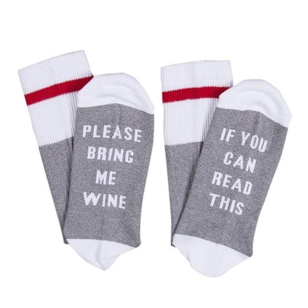 Funny Letter Printed Socks - Image 2